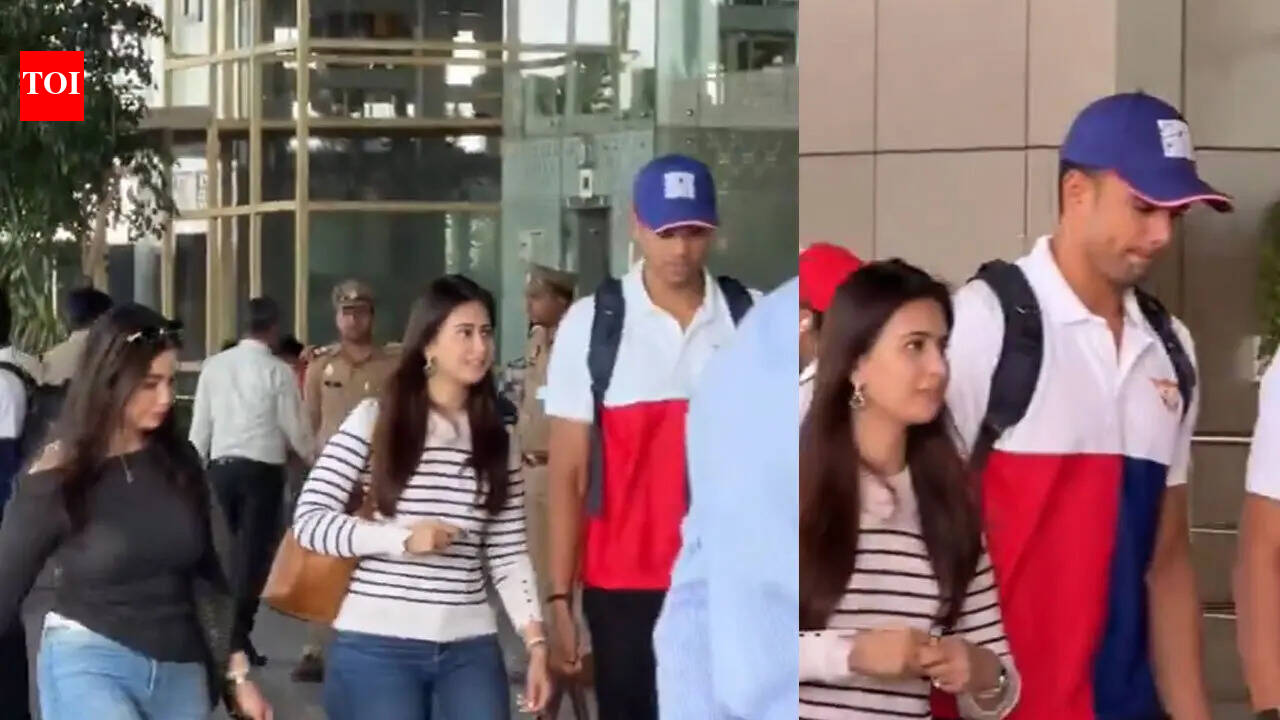 Arjun Tendulkar spotted with wife Saaniya, sister Sara before LSG vs RCB clash - WATCH