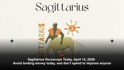 धनु राशिफल आज, 14 अप्रैल, 2026: आज पैसा उधार देने से बचें और किसी को प्रभावित करने के लिए खर्च न करें