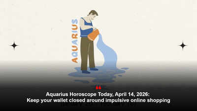 Aquarius Horoscope Today, April 14, 2026: Keep your wallet closed around impulsive online shopping