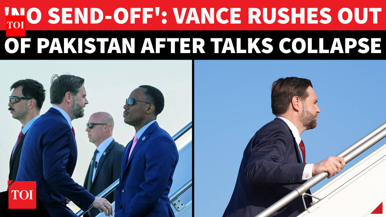 Vance Motorcade Rushes Out As Iran Talks Fail; US Delegation Boeing Exits Pakistan