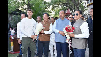 Ramtek Tourism Circuit: Guardian minister Bawankule and MoS Jaiswal visit bird park, recreation centre