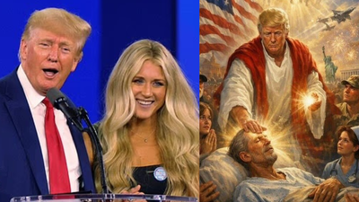 “Why he'd post this”: Riley Gaines questions Donald Trump after controversial Jesus image post as long-time supporter speaks out