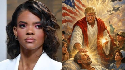 “Political prostitution”: Candace Owens slams identical posts defending President as AI Jesus image sparks backlash