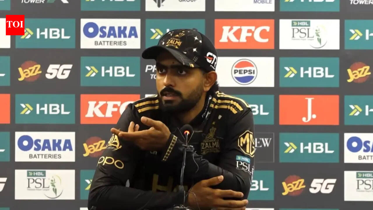 'Muhh utha ke shots nahi maar sakte': Pakistan's Babar Azam triggered by strike rate question in PSL - Watch
