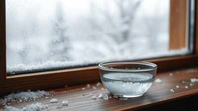 The windowsill secret: How a bowl of salt can stop winter window fogging