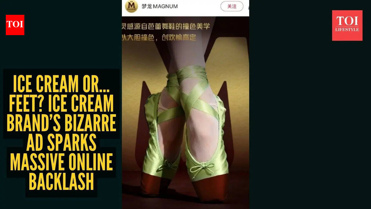 Ice cream brand's ‘ballet shoes’ ad backfires - internet says 'this feels weird'