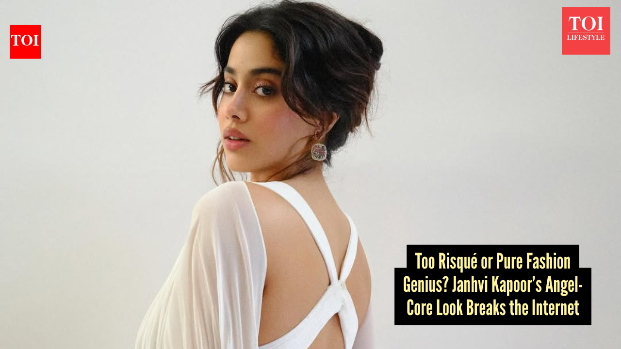Is Janhvi Kapoor redefining angel-core or breaking it? Her latest criss-cross edgy gown sparks buzz