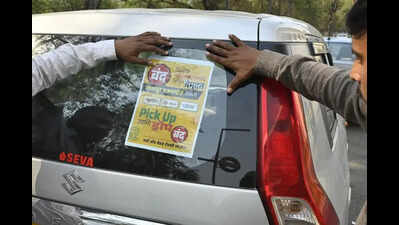 Cabbies stop airport rides seeking higher fares and bike app removal
