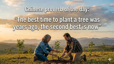 Chinese proverb of the day: “The best time to plant a tree was years ago, the second best is now”