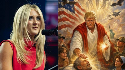  Riley Gaines changes tone after Donald Trump says he is not a fan during AI image controversy debate