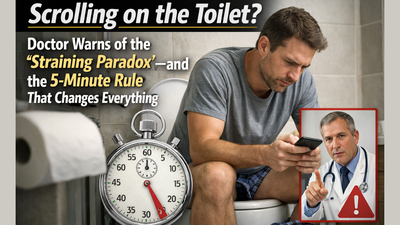 Scrolling on the toilet? Doctor warns of the 'Straining Paradox'—and the 5-minute rule that changes everything