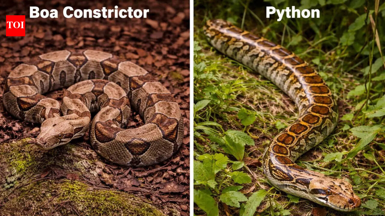 Python vs Boa Constrictor: How these lookalike snakes differ in anatomy, behaviour, and habitat