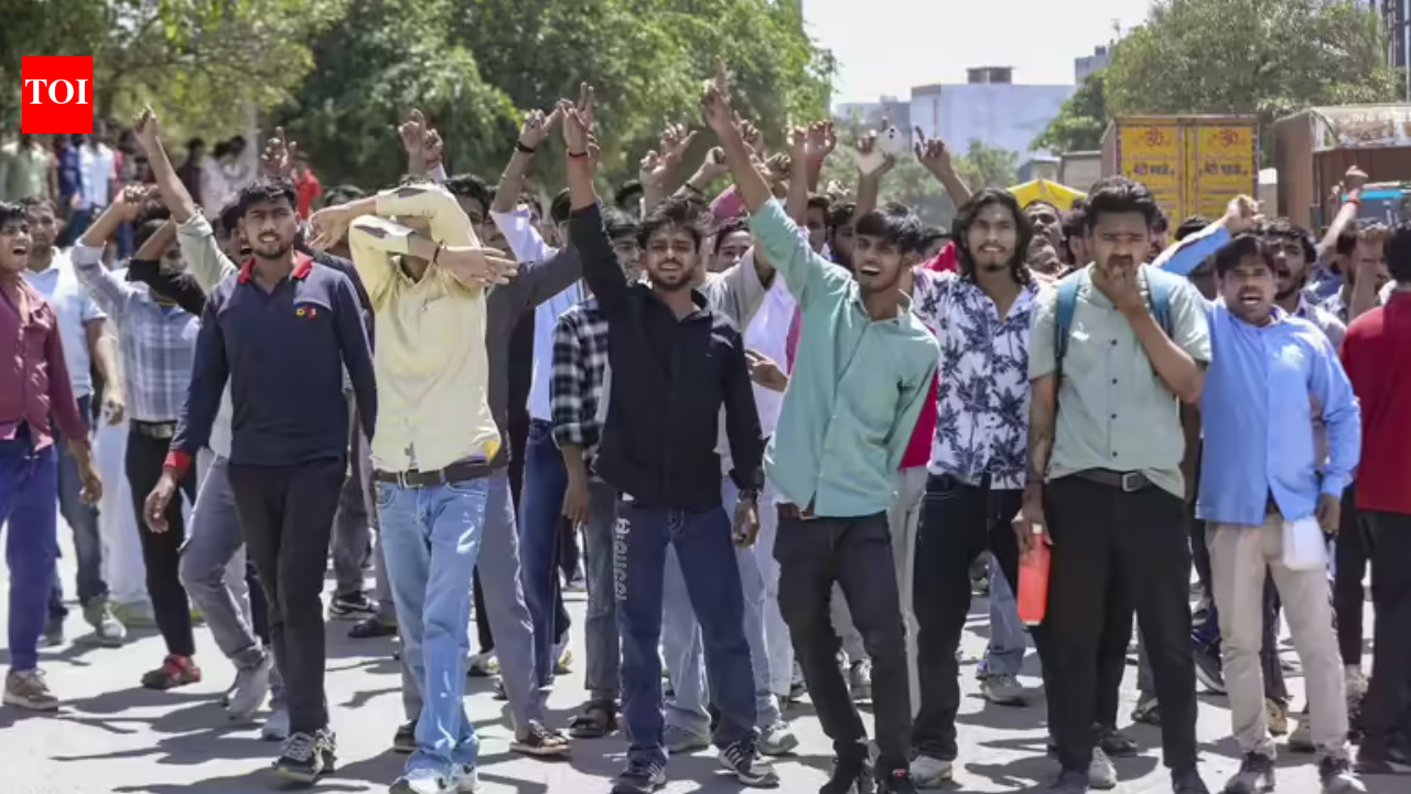 After Noida unrest, private university workers protest over wage hike in Dadri