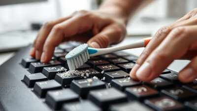 The 60-second hack to deep clean your keyboard without compressed air