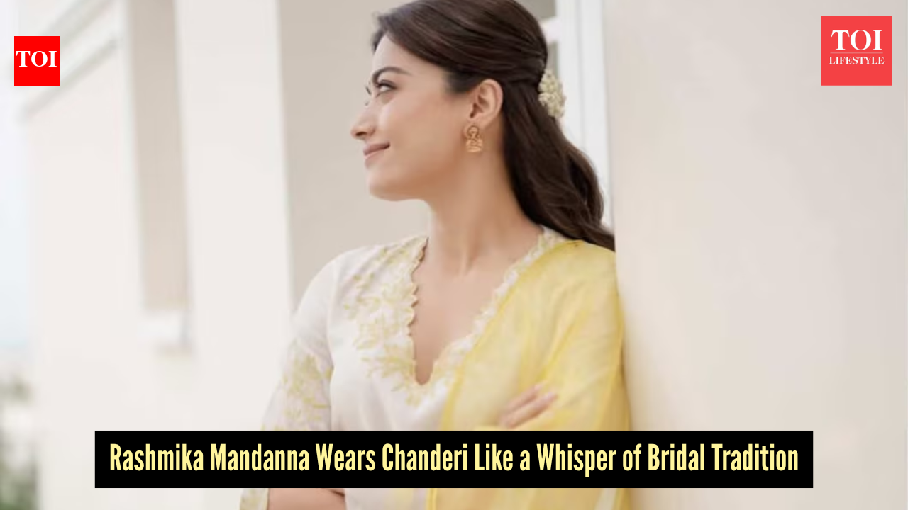 Rashmika Mandanna’s Chanderi look feels like a modern-day bridal heirloom