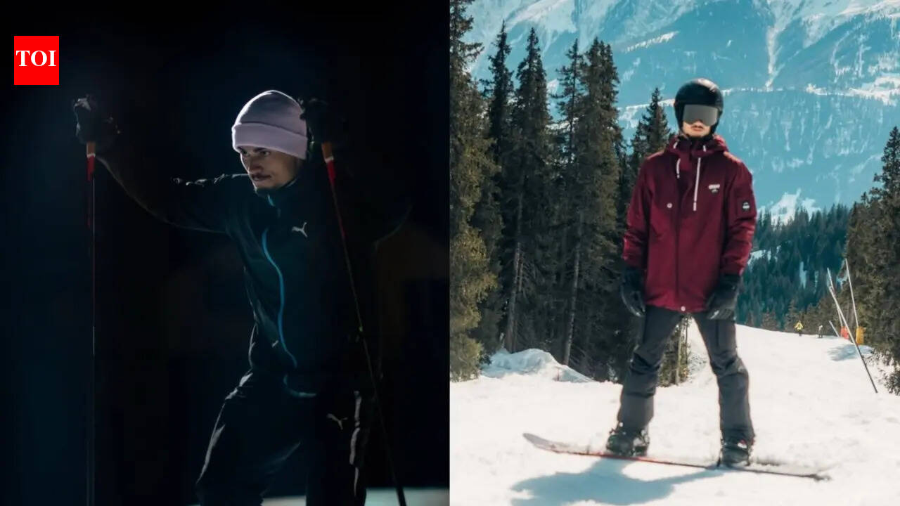 Pascal Wehrlein impresses on the slopes in the Swiss Alps with skiing and snowboarding, watch