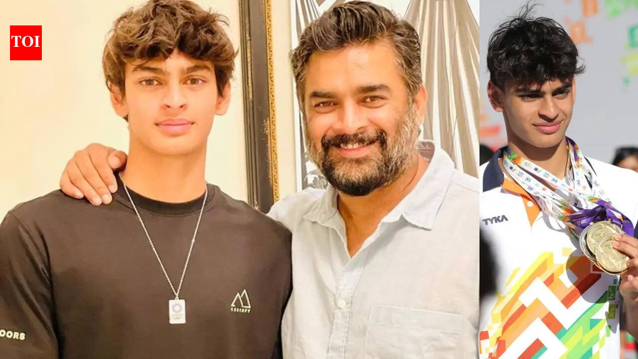 'You can't be seen with your shirt off, sleeping in any bed,' R Madhavan warned his son Vedaant about the responsibilities which come with fame