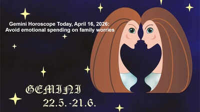 Gemini Horoscope Today, April 16, 2026: Avoid emotional spending on family worries