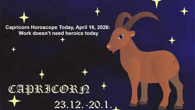 Capricorn Horoscope Today, April 16, 2026: Work doesn’t need heroics today