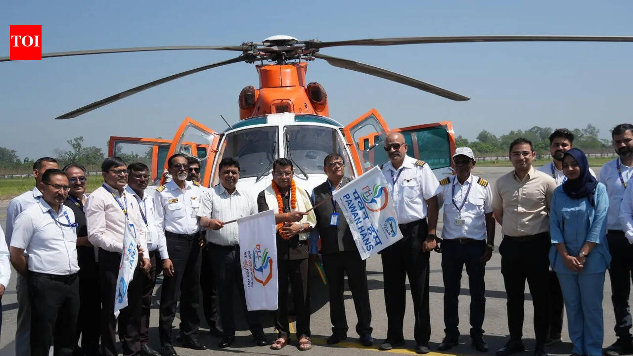 Helicopter services launched from Pantnagar airport in Kumaon