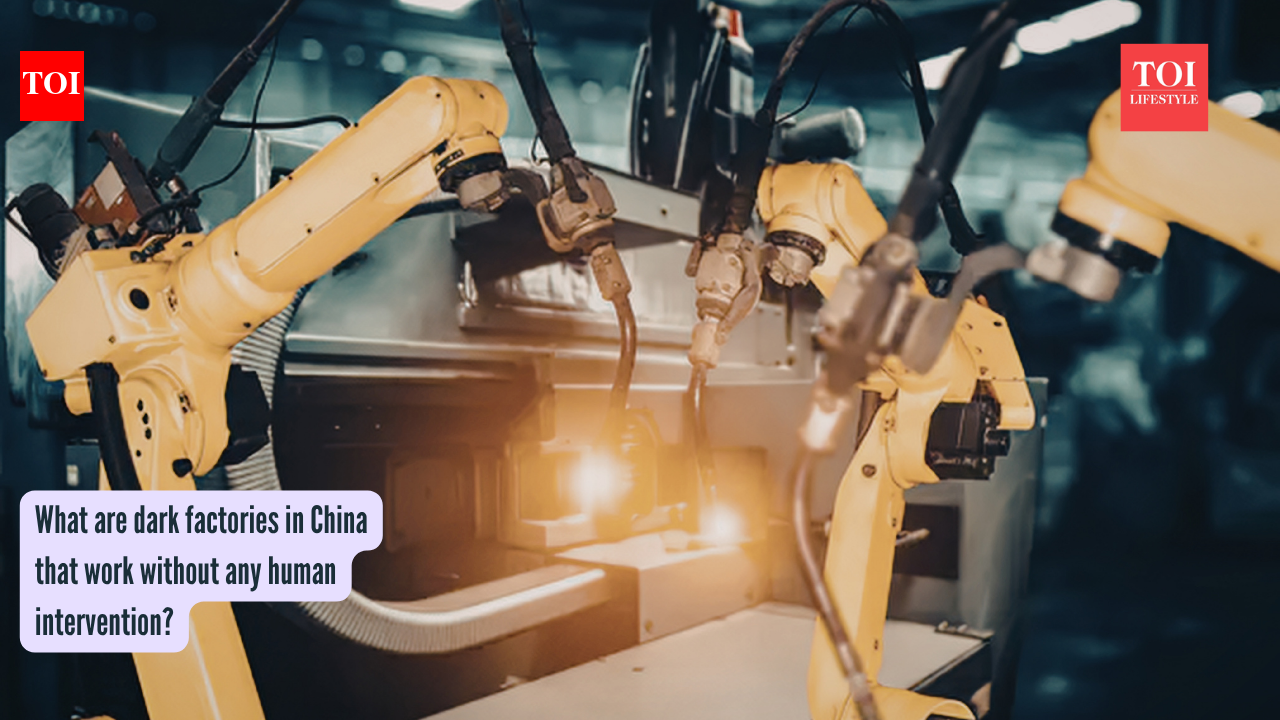 What are dark factories in China that work without any human intervention?