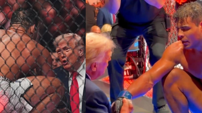 Donald Trump’s cageside exchange with Paulo Costa at UFC Miami turns viral after unexpected comment on fighter’s looks