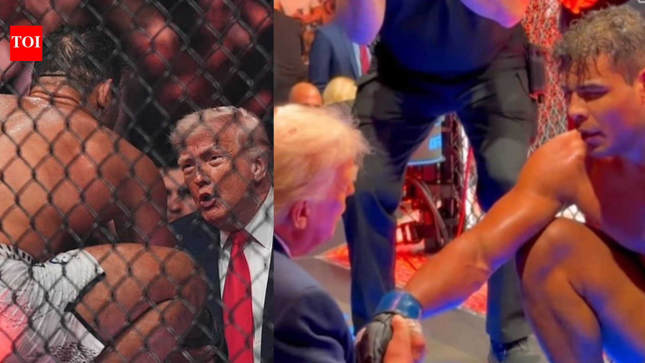 Donald Trump’s UFC Miami moment with Paulo Costa goes viral over looks