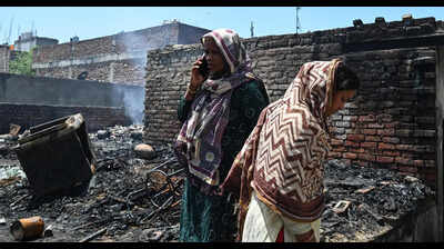 Parents try to save toddler, but all three killed in northwest Delhi jhuggi blaze