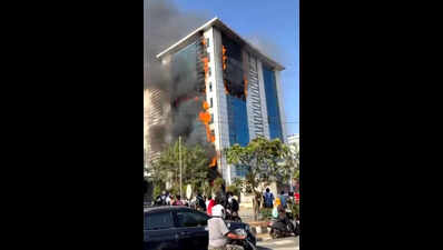 Narrow escape for 400 as fire rages through posh Gotri complex