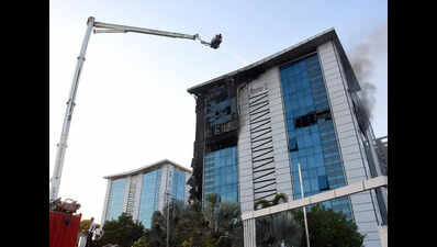 Narrow escape for 400 as fire rages through posh Gotri complex