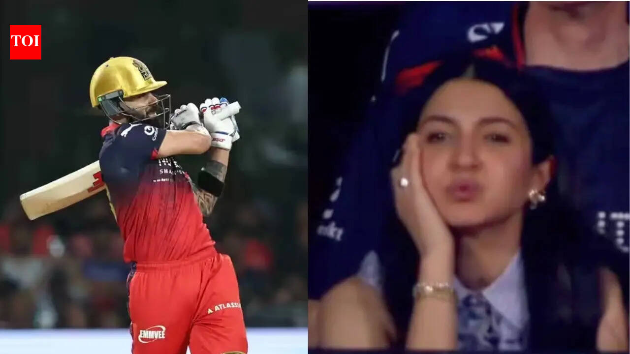 Anushka Sharma's reaction goes viral as Virat Kohli misses fifty vs LSG - Watch