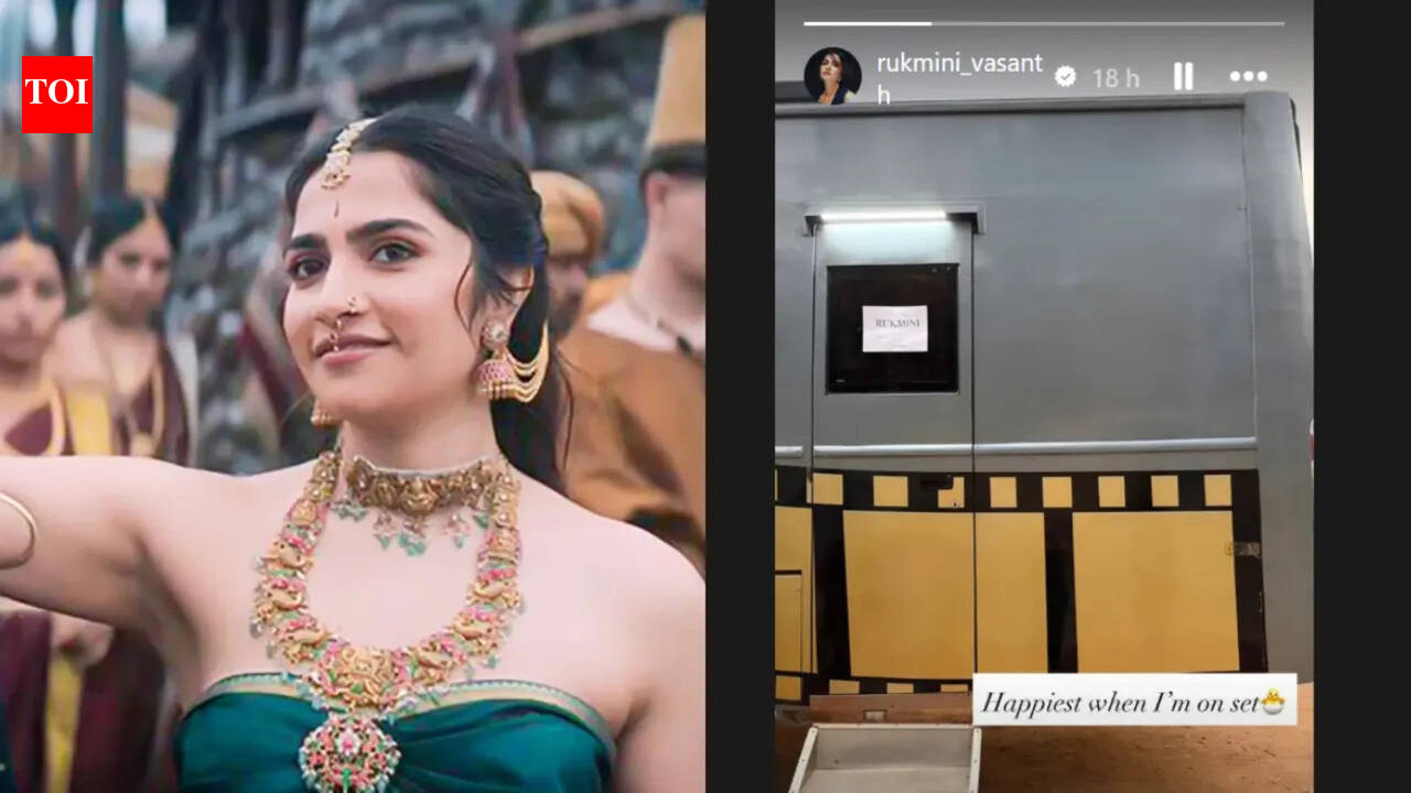 Rukmini Vasanth shares cryptic social media post; 'Kantara' actor says, 'Happiest when I'm on set'