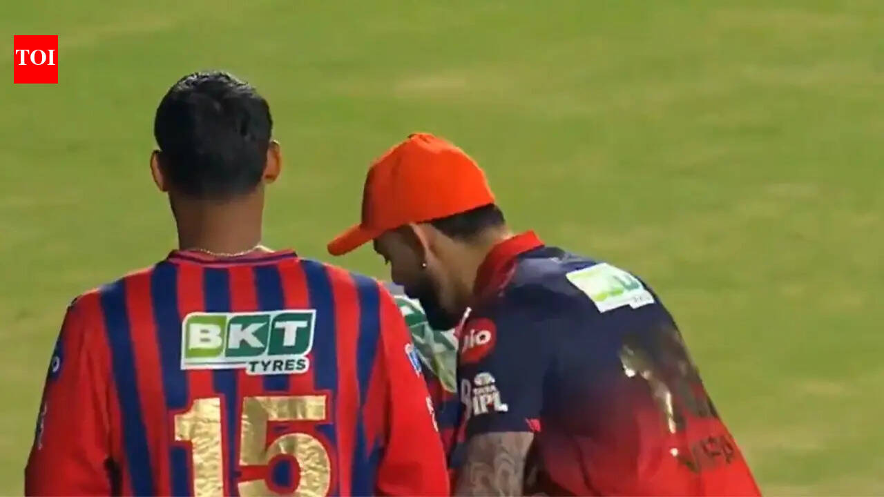 Touching moment: Kohli stunned as LSG youngster tries to touch his feet - Watch
