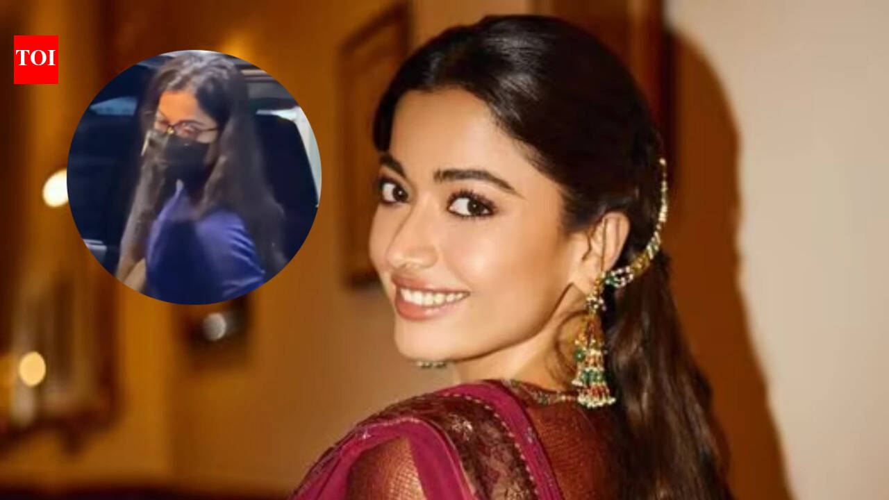 ‘Mysaa’ star Rashmika Mandanna keeps it chic in casual streetwear at Hyderabad airport - Watch