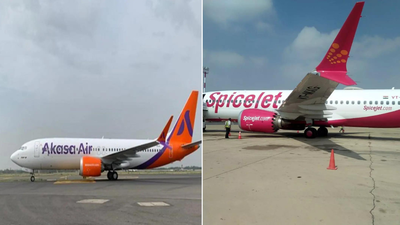 Delhi airport mishap: Taxiing SpiceJet aircraft collides with stationary Akasa plane at IGI