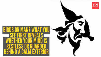 Optical illusion personality test: Birds or man? What you see first reveals whether your mind is restless or guarded behind a calm exterior