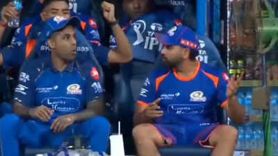 IPL 2026: Rohit Sharma, Suryakumar Yadav's priceless reactions to Shreyas Iyer stunner - Watch