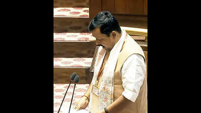 Nitin, 3 others from Bihar take oath as Rajya Sabha members