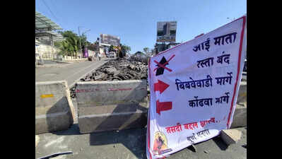 Work begins to reduce steep slope in Gangadham Chowk area, road closure sparks chaos