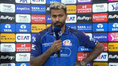 ‘I don’t have much to say’: ‘Dejected’ Hardik Pandya after MI sink to fourth straight defeat | Cricket News – The Times of India