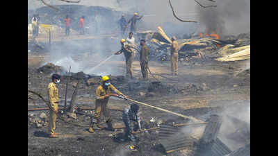 Ghaziabad slum fire chokes to death seven dogs in adjacent shelter