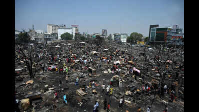 Bodies of two sisters recovered a day after Vikas Nagar inferno