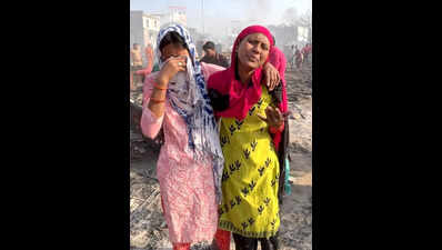‘Kids were crying of hunger...how could we stay indoors?’: Lucknow slum fire victim