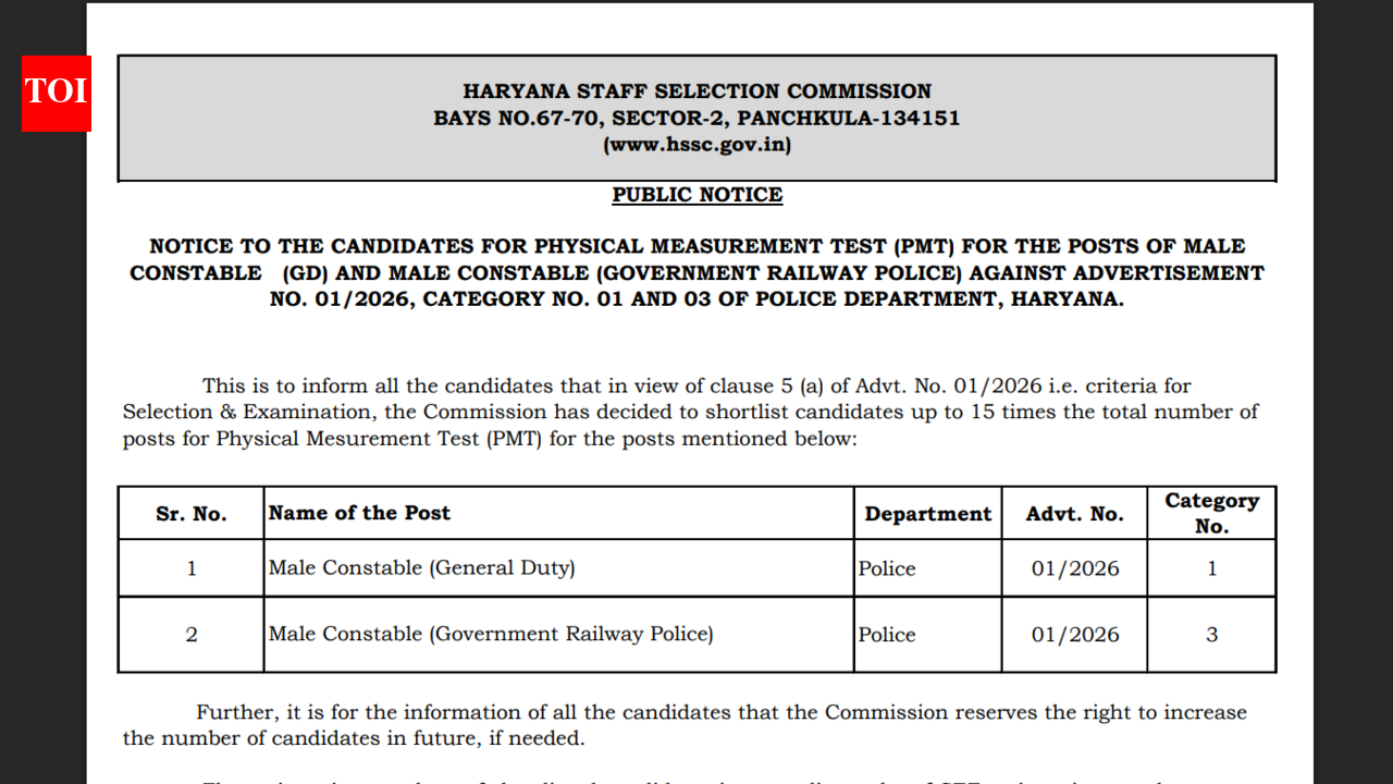 HSSC CET result 2026 released at hssc.gov.in: Direct link to download scorecards here