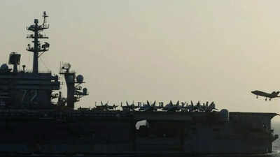 'No ship is going past our Navy': Trump as USS Abraham Lincoln leads US blockade operations in Arabian Sea