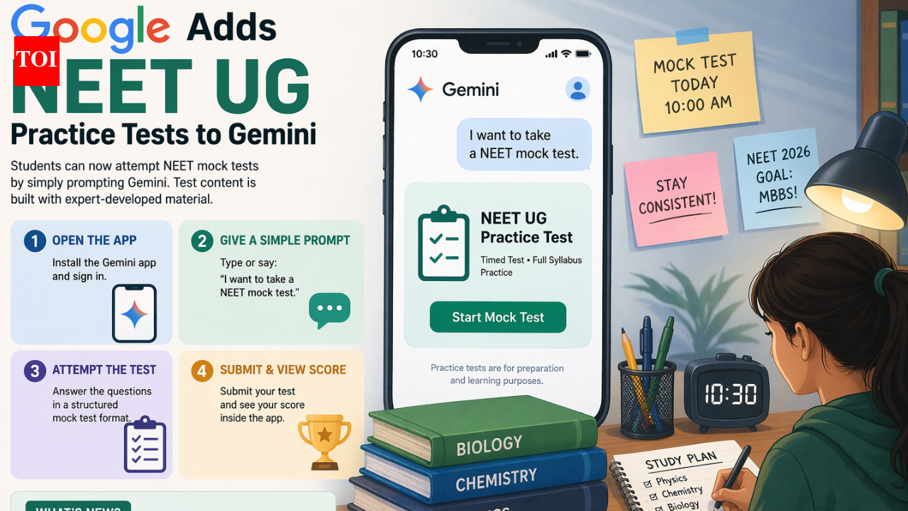 Google मिथुन राशि के लिए NEET UG मॉक टेस्ट लेकर आया है: नई सुविधा उम्मीदवारों के लिए कैसे काम करती है