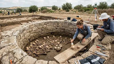 2,500-year-old cistern reveals remains of up to 89 infants and young children at Tel Azekah, Israel