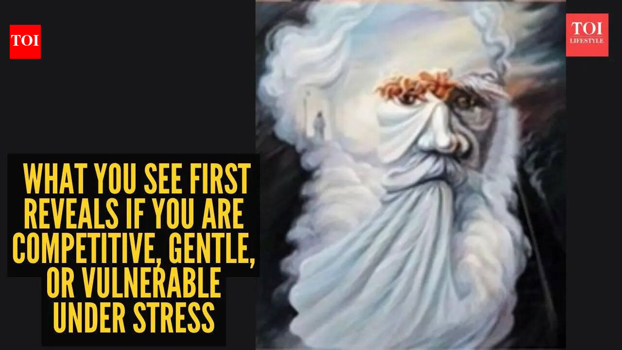 Optical illusion personality test: Old man, young woman, or man climbing a hill? What you see first reveals if you are competitive, gentle, or vulnerable under stress | – The Times of India