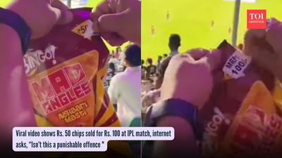 Viral video shows Rs. 50 chips sold for Rs. 100 at IPL match, internet asks, “Isn’t this a punishable offence "