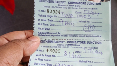 Private contractor collects higher parking charges at Coimbatore Junction railway station